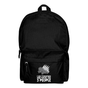 Porcupine I Like Porcupines And Maybe Like 3 - Backpack - black - Front