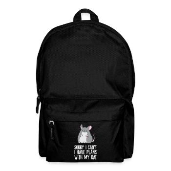 Sorry I Can't I Have Plans With My Rat - Backpack - black - Front
