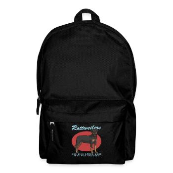 Rottweiler Hundeliebhaber Hundebesitzer Geschenk - Rucksack - Schwarz - Vorne
