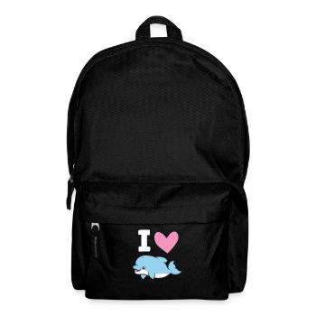 I Love Dolphins Sea Ocean Cute Dolphin - Backpack - black - Front