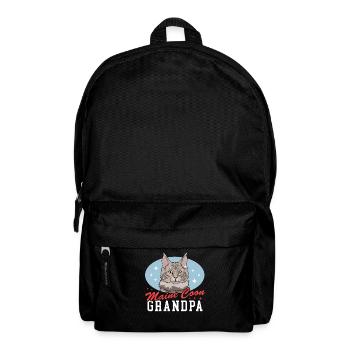 Maine Coon Grandpa Cat Owner Gift - Backpack - black - Front