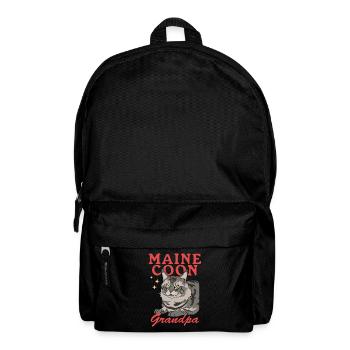Maine Coon Grandpa Cat Owner Gift - Backpack - black - Front