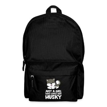 Just a Girl Who Loves Her Husky - Backpack - black - Front