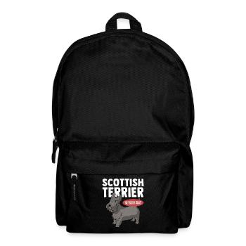 terrier écossais | Cadeau de propriétaire de chien de chien - Sac à dos - noir - Devant
