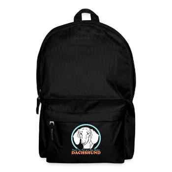 Teckel Papa Chiens teckels Chien Propriétaire Cadeau - Sac à dos - noir - Devant