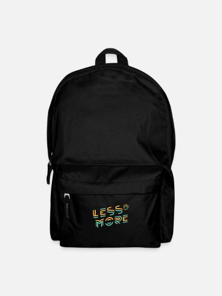 Weniger ist sparsamer - Rucksack - Schwarz