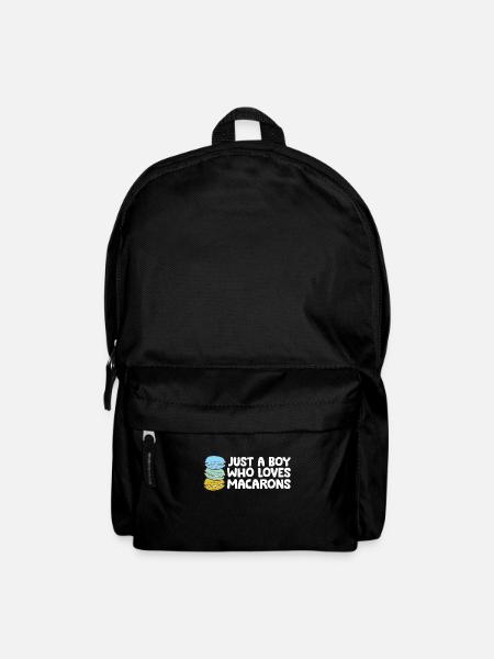 Just a Boy Who Loves Macarons - Backpack - black