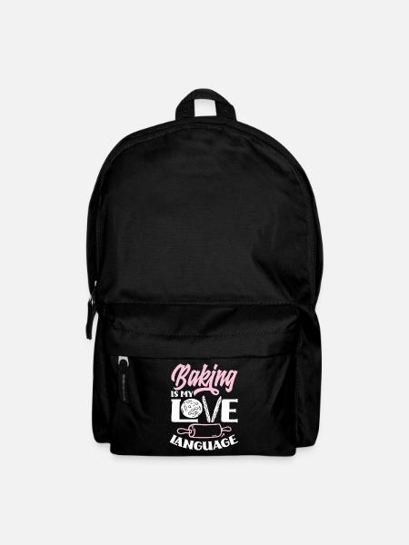 Lustiges Hobby Bäcker Geschenk - Rucksack - Schwarz