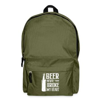 La bière n’a jamais brisé mon cœur Festival Bier - Sac à dos - vert olive - Devant