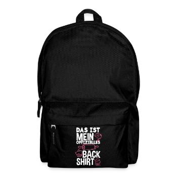 Das Ist Mein Offizielles Back Shirt - Rucksack - Schwarz - Vorne