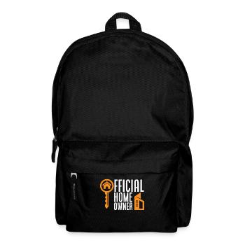 Homeowner Home Purchase Gift - Backpack - black - Front