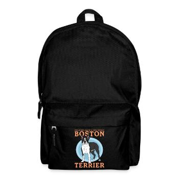 Boston Terrier Dad | Hunde Hundebesitzer Geschenk - Rucksack - Schwarz - Vorne