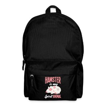 Drôle de cadeau de hamster - Sac à dos - noir - Devant