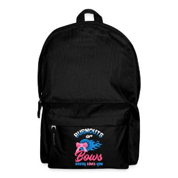 Pink Or Blue Gender Reveal Baby Party Daddy - Rucksack - Schwarz - Vorne