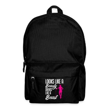 Lustiges Golfen Golf Golfer Geschenk - Rucksack - Schwarz - Vorne
