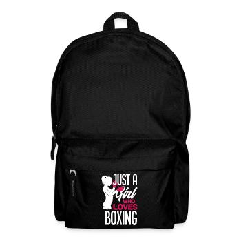 Lustiges Boxen Boxer Geschenk - Rucksack - Schwarz - Vorne