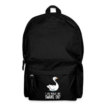 J’aime vraiment les cygnes Ok Funny Swan - Sac à dos - noir - Devant