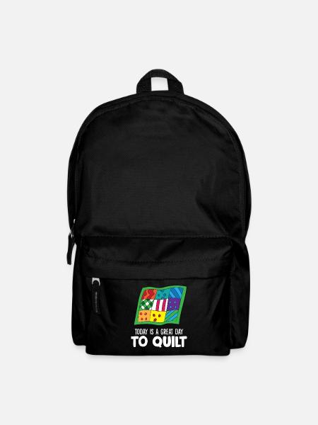 Heute ist ein großer Tag zum Quilten - Rucksack - Schwarz