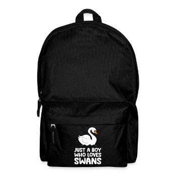 Nur ein Junge, der Schwäne liebt - Rucksack - Schwarz - Vorne