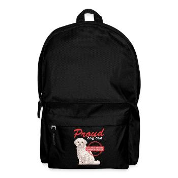 Coton de Tuléar Papa Chien Propriétaire Cadeau - Sac à dos - noir - Devant