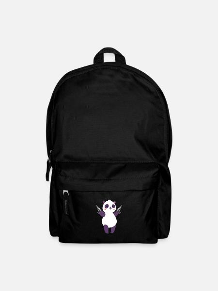 Panda Panda Ours Ours Animal Pandas Cadeau - Sac à dos - noir