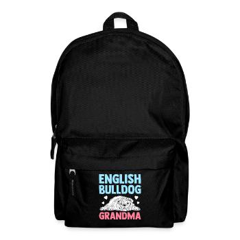 Deutsch Bulldog Grandma Dog Owner Gift - Backpack - black - Front