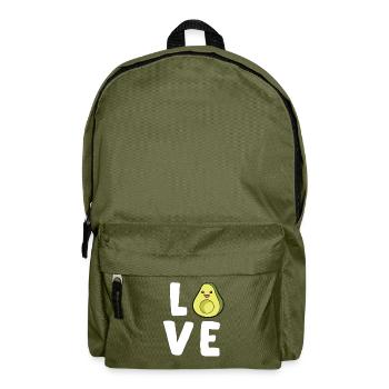 Avocado Lover Cute Avocado - Backpack - olive green - Front