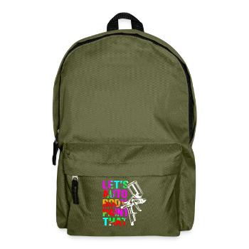 Lackierer Airbrush Fahrzeuglackierer Geschenk - Rucksack - Olivgrün - Vorne