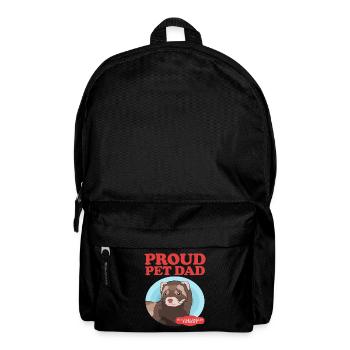 Ferret Dad Ferret Lover Gift - Backpack - black - Front