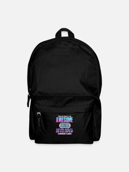 VR Virtual Reality Gamer Geschenk - Rucksack - Schwarz