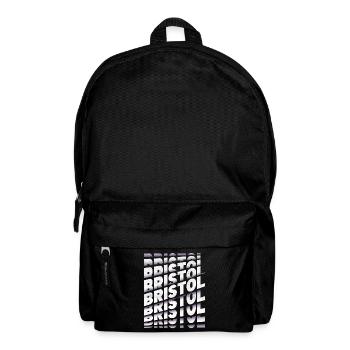 Bristol England UK Stadt Schrift Skyline Heimat - Rucksack - Schwarz - Vorne