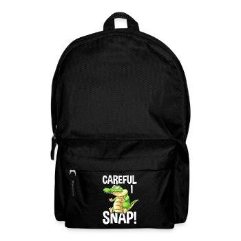 Alligator Alligator Crocodile Crocodile - Backpack - black - Front