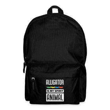 Alligator Alligator Crocodile Crocodile - Backpack - black - Front