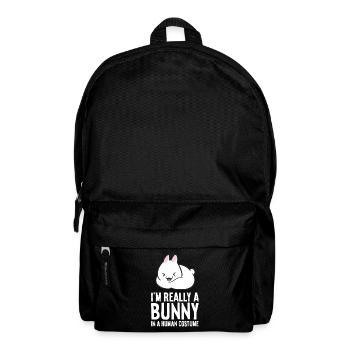 Rabbit Costume I'm Really A In A Human Costume - Rucksack - Schwarz - Vorne