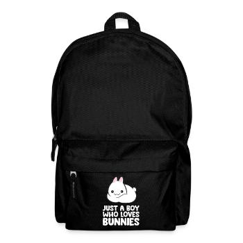 Juste un garçon qui aime les lapins - Sac à dos - noir - Devant