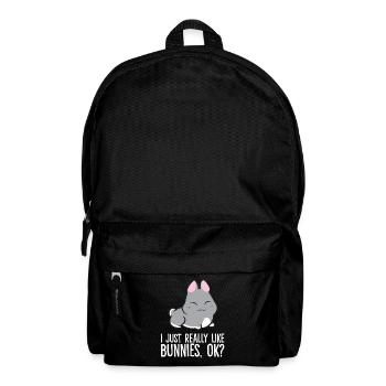 J’aime vraiment les lapins, d’accord? Lapin mignon - Sac à dos - noir - Devant