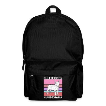 Bullterrier Hundemama Hundebesitzer Geschenk - Rucksack - Schwarz - Vorne
