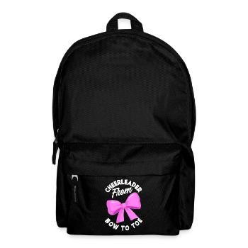 Lustiges Cheerleader Cheerleading Geschenk - Rucksack - Schwarz - Vorne