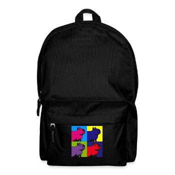 Capybara Nagetier Tier Bunte Capybaras - Rucksack - Schwarz - Vorne