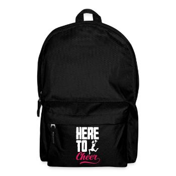 Lustiges Cheerleader Cheerleading Geschenk - Rucksack - Schwarz - Vorne