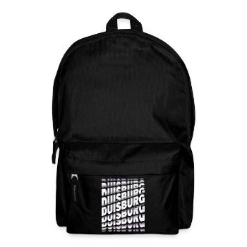 Duisburg Germany City Font Skyline Home - Backpack - black - Front