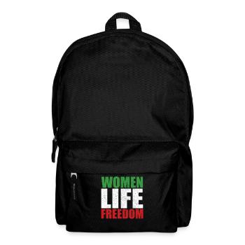 Women life freedom support retro Free Iran - Rucksack - Schwarz - Vorne