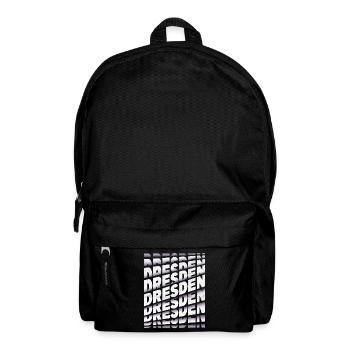 Dresden Deutschland Stadt Schrift Skyline Heimat - Rucksack - Schwarz - Vorne