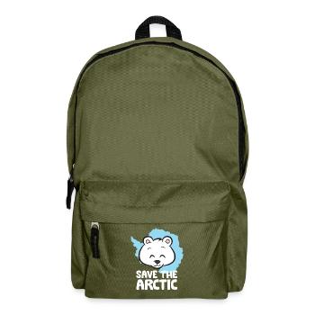 Sauver le réchauffement climatique de l’Arctique - Sac à dos - vert olive - Devant