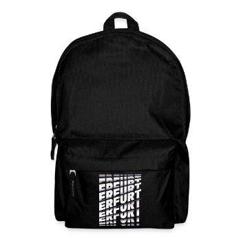 Erfurt Deutschland Stadt Schrift Skyline Heimat - Rucksack - Schwarz - Vorne