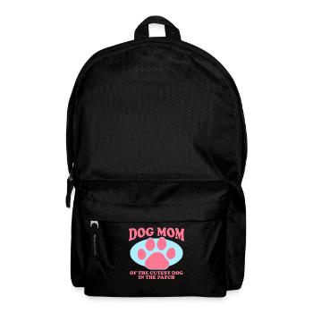 Hunde Mom Frauchen Hundebesitzerin Geschenk - Rucksack - Schwarz - Vorne