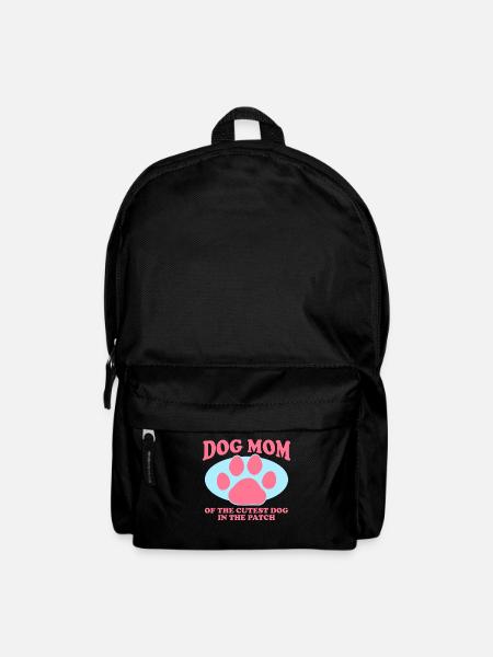 Hunde Mom Frauchen Hundebesitzerin Geschenk - Rucksack - Schwarz