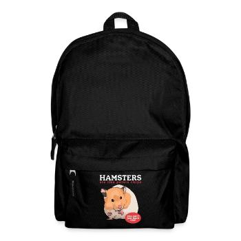 Hamster Dwarf Hamster Golden Hamster Gift - Backpack - black - Front
