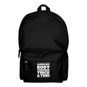 Liebe deinen Körper - Rucksack - Schwarz - Vorne