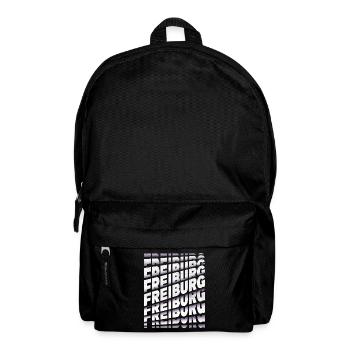 Freiburg Germany City Font Skyline Home - Backpack - black - Front